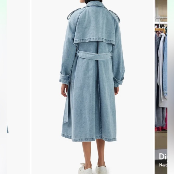 Wild Skies Denim Trench Coat
Stylish Denim Trench Coat - Picture 2 of 4
